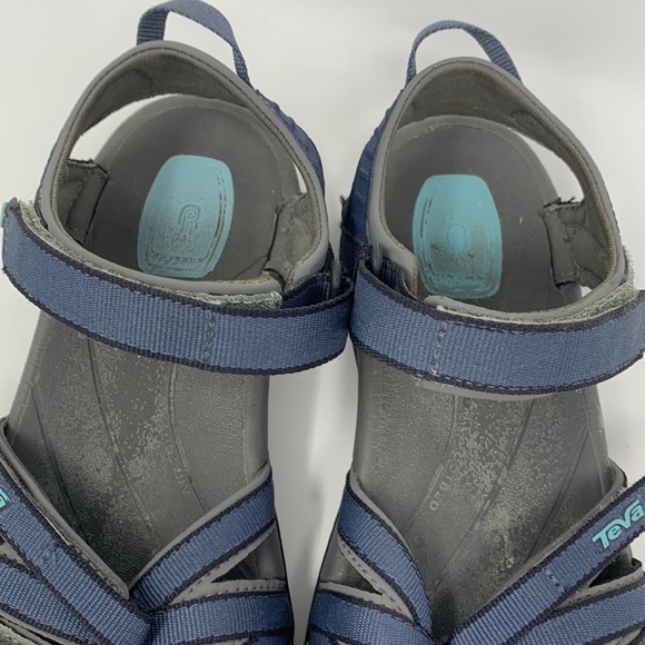 Teva Tirra Blue Outdoor Hiking Sandal Cushioned Quick Dry Comfort Walking - Picture 4 of 14